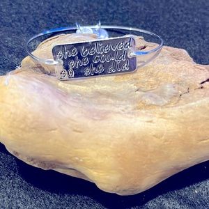 She believed she could so she did bracelet (2018)